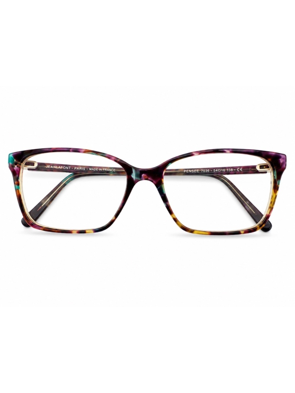 Jean Lafont Pensee 7036 Eyeglass Frames 54mm Multicolor Tortoise France